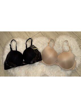 2 Maidenform 05809 Push Up Convertible Shaping Underwire Bras Womens 40C New